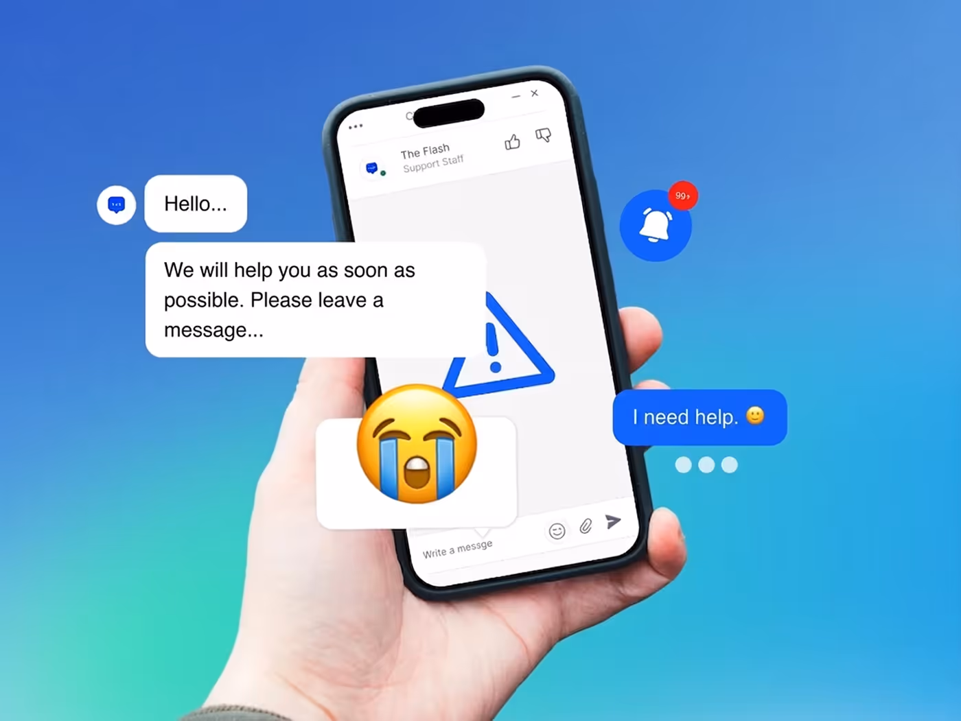 Chat volume goes up. Response quality goes down.